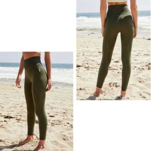 Free People Pants - NWOT Free People High-Rise 7/8 Length Good Karma Leggings- Secret Moss